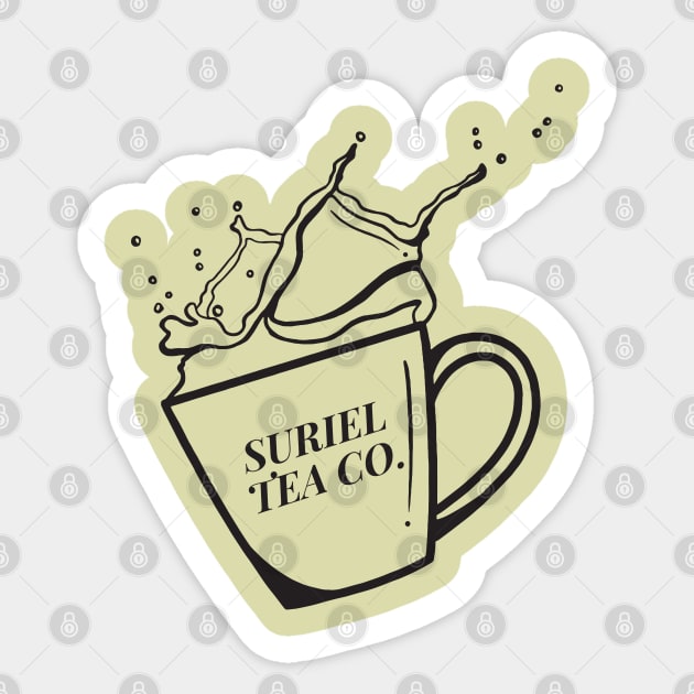 Suriel Tea Co Acotar Book SJM Merch Bookish Sticker by JDVNart